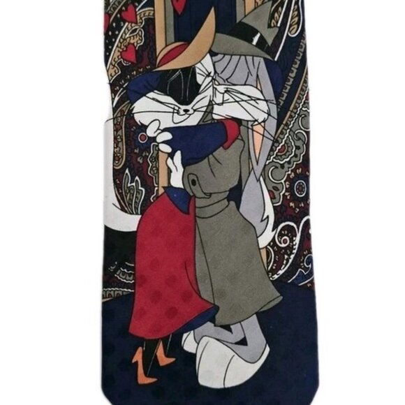 Vintage Looney Tunes 🥕Carrotblanca🥕 Men's Tie - Picture 1 of 4